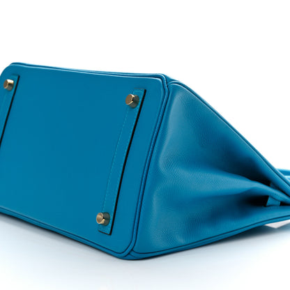 Hermes Epsom BIRKIN 30 Bleu Zanzibar 10 of 11