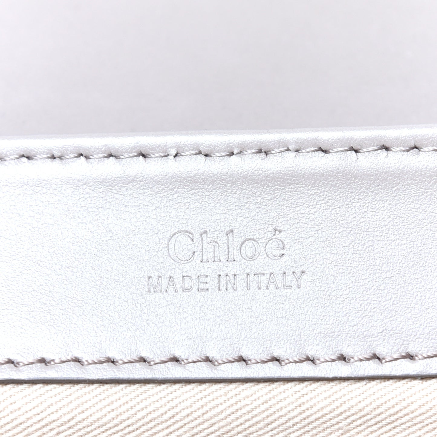Calfskin Small C Double Carry Motty Grey