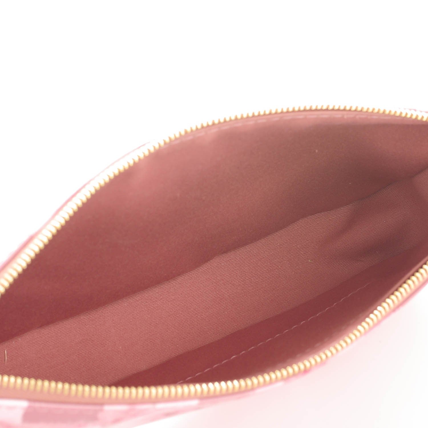 Louis Vuitton Vernis Ikat Pochette Accessories NM Rose Velours 5 of 8