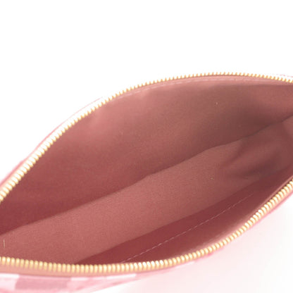 Louis Vuitton Vernis Ikat Pochette Accessories NM Rose Velours 5 of 8