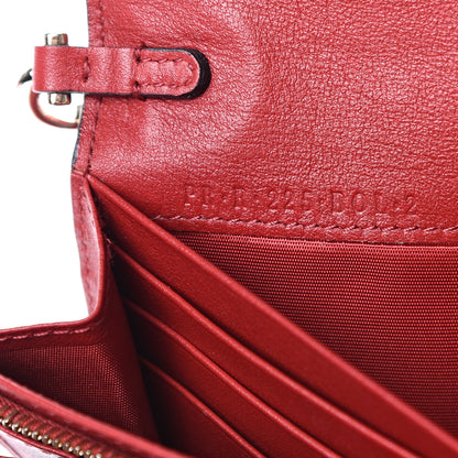 Valentino Garavani Vitello Rockstud Wristlet Travel Wallet Rosso Valentino 7 of 8