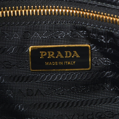 Prada Tessuto Nylon Quilted Impunturato Bauletto Nero Black 7 of 9