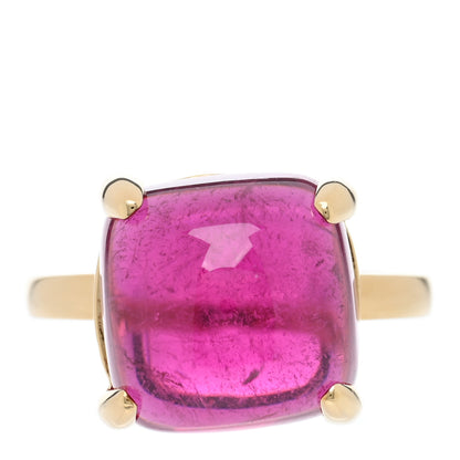 Tiffany 18K Yellow Gold Rubelitte 12mm Paloma Picasso Sugar Stacks Ring 53 6.5 1 of 5