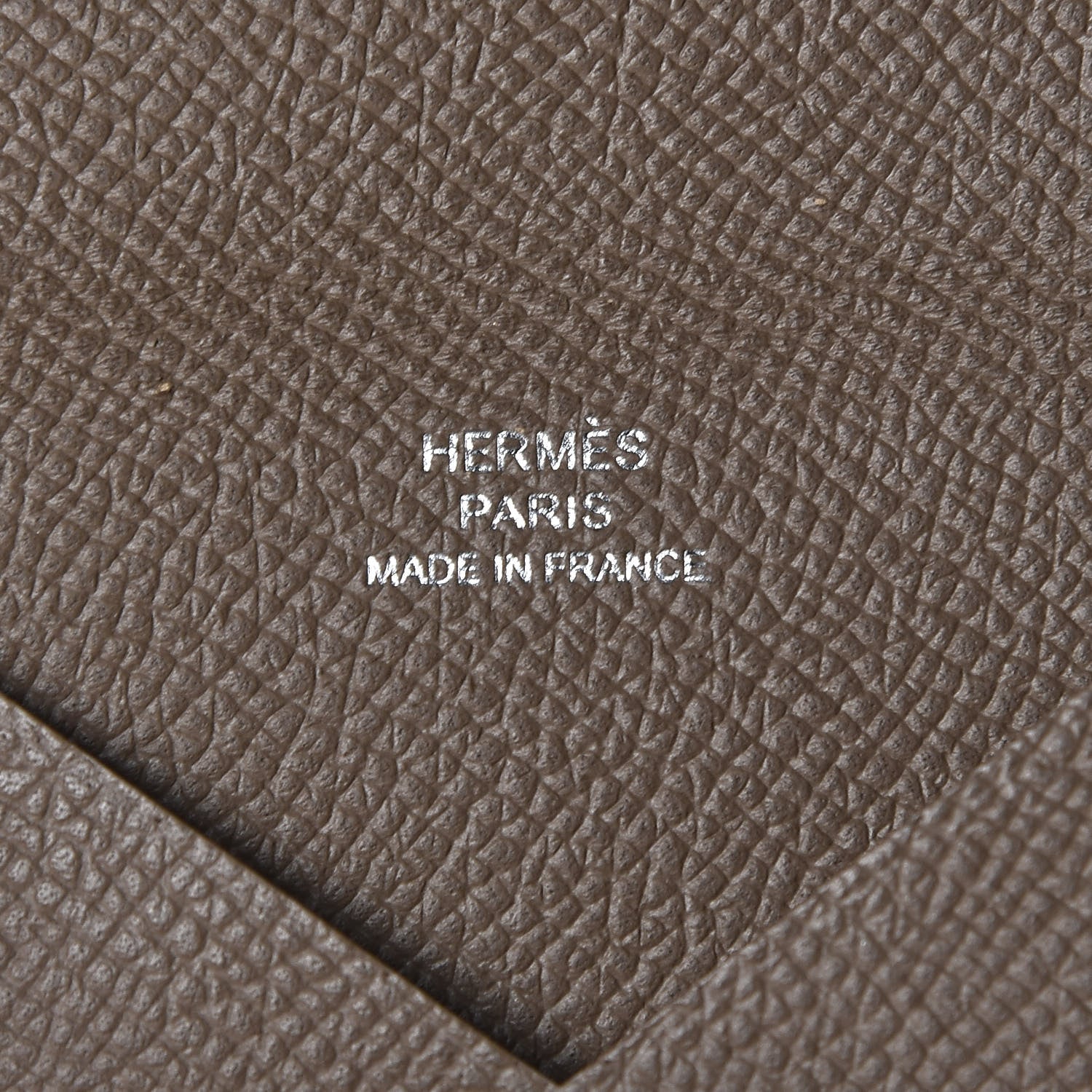 Hermes Epsom Calvi Card Case Etoupe 6 of 8