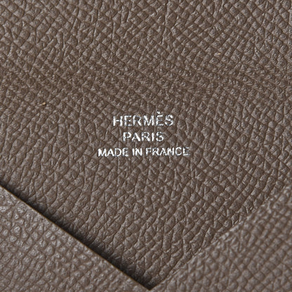 Hermes Epsom Calvi Card Case Etoupe 6 of 8