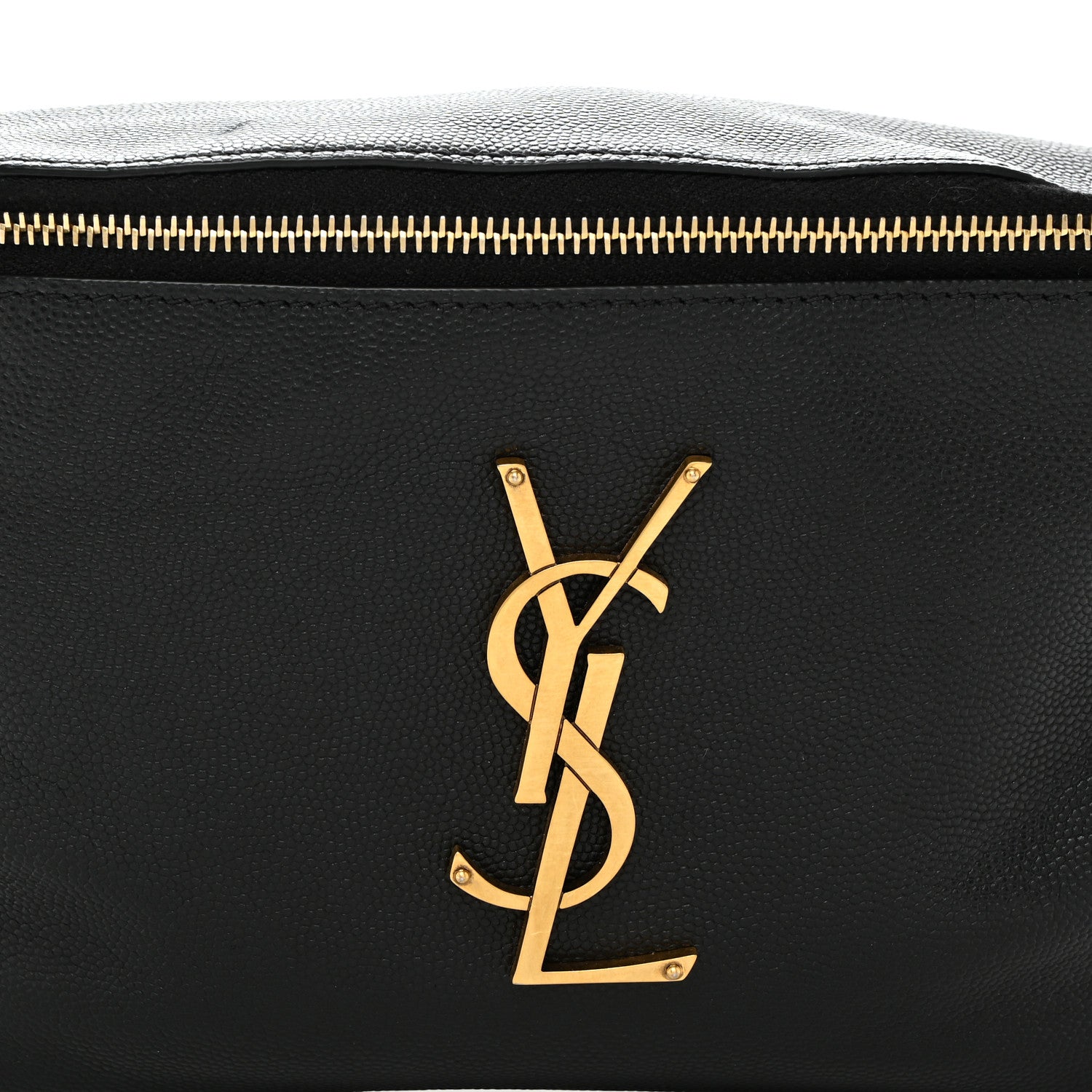 Saint Laurent Grain De Poudre Monogram Belt Bag Black 8 of 10