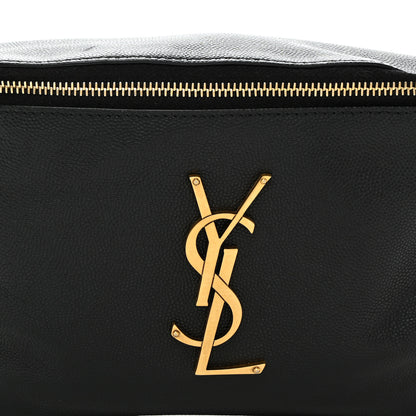 Saint Laurent Grain De Poudre Monogram Belt Bag Black 8 of 10
