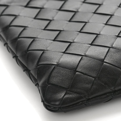 Bottega Veneta Nappa Intrecciato Medium Flat Zip Pouch Black 7 of 8