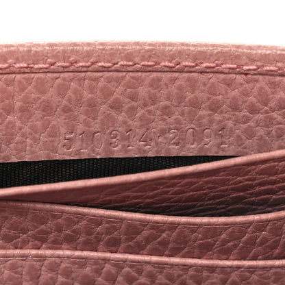 Gucci Dollar Calfskin Interlocking G Chain Wallet Soft Pink 7 of 14