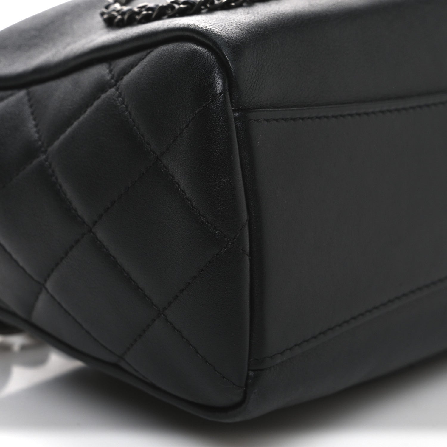 Chanel Calfskin Chain 20s Signature Hobo Black 9 of 12