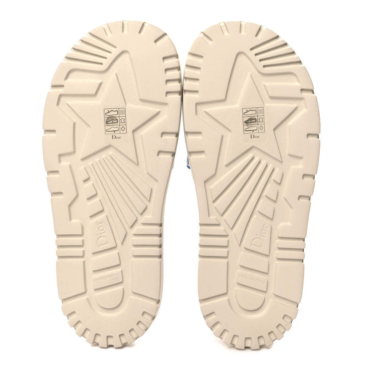 Canvas Toile de Jouy Embroidered Dway 10mm Slide Sandals 39.5 Blue