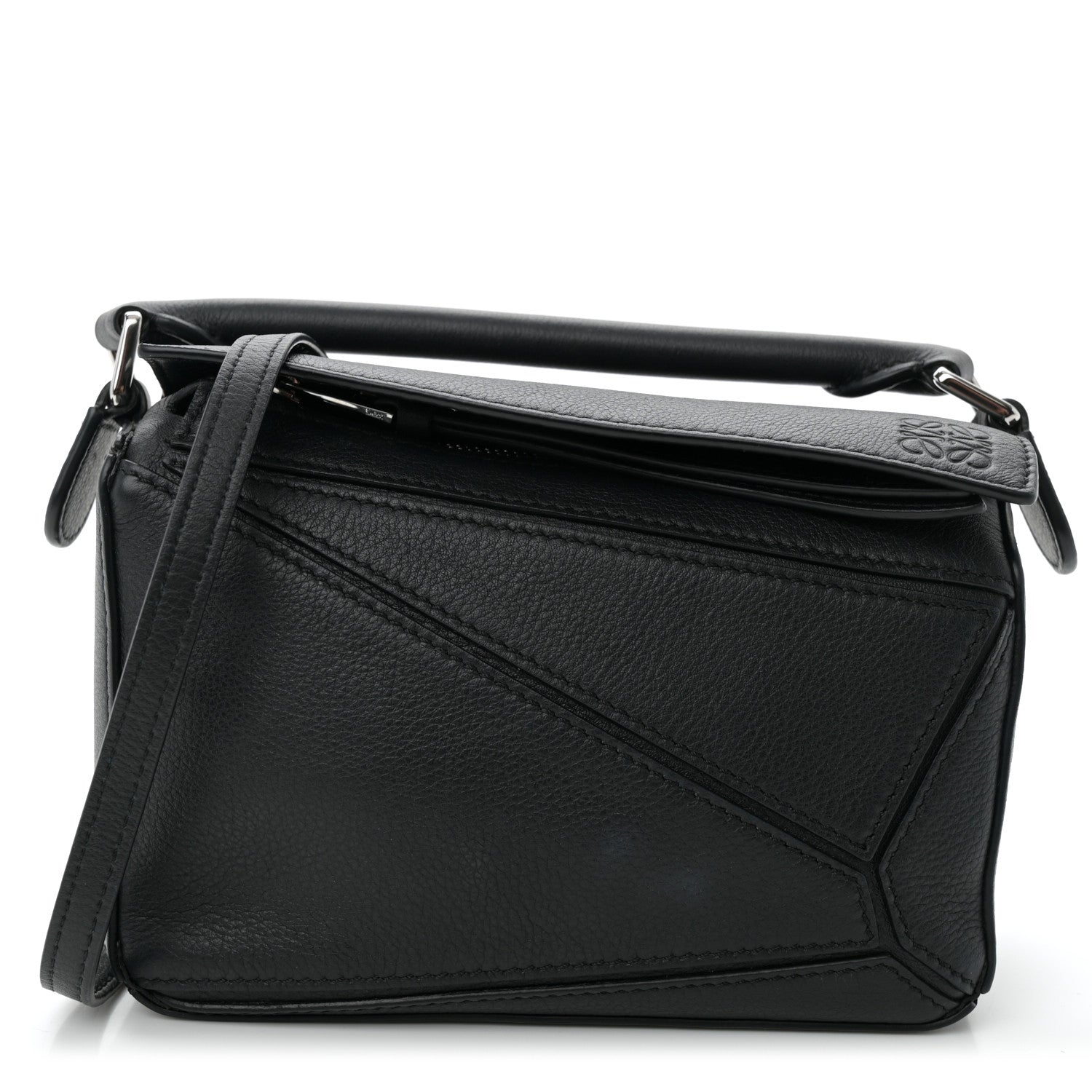 Loewe Calfskin Mini Puzzle Bag Black 1 of 9