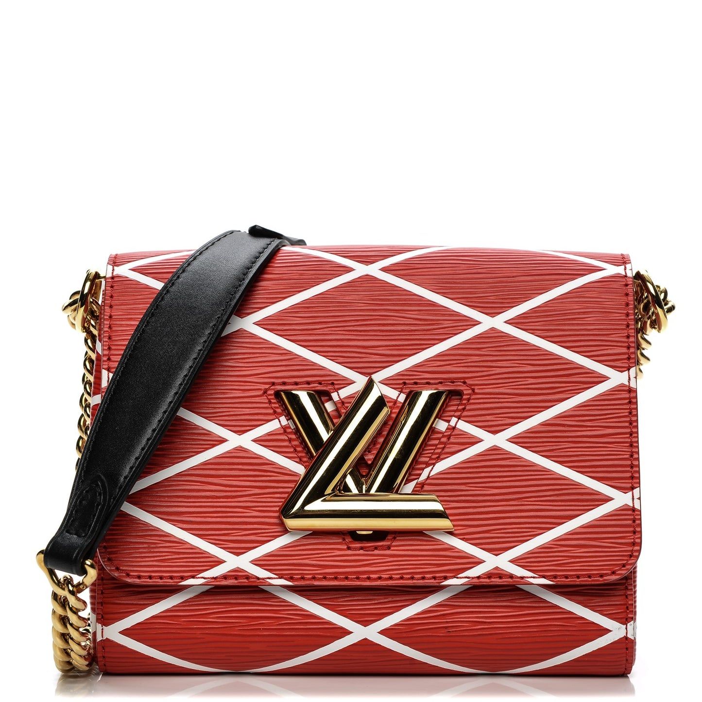 Epi Malletage Twist Shoulder Bag PM Rouge