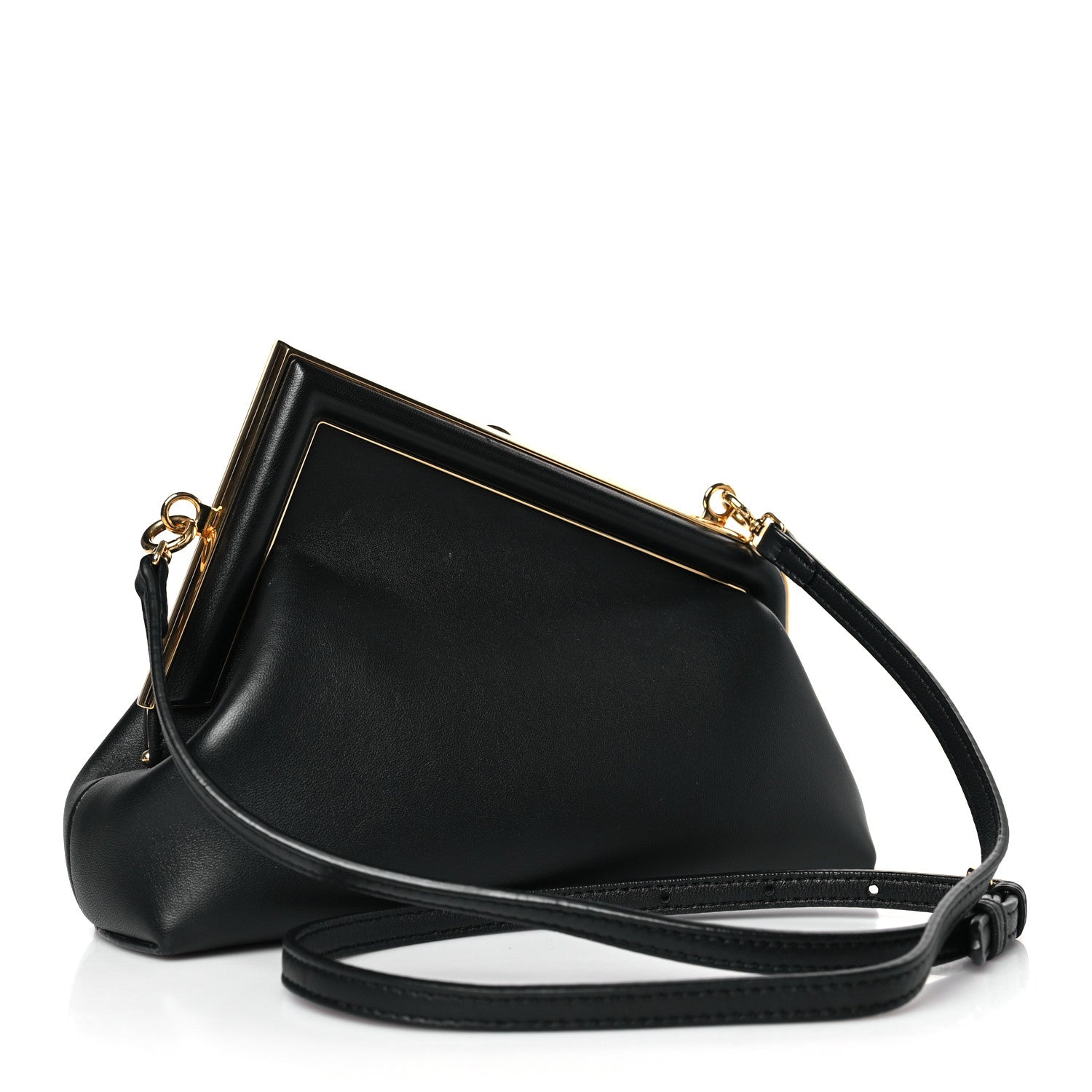 Fendi Shiny Nappa Small Fendi First Black 3 of 9
