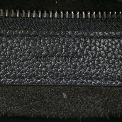 Celine Drummed Calfskin Micro Luggage Black 6 of 11