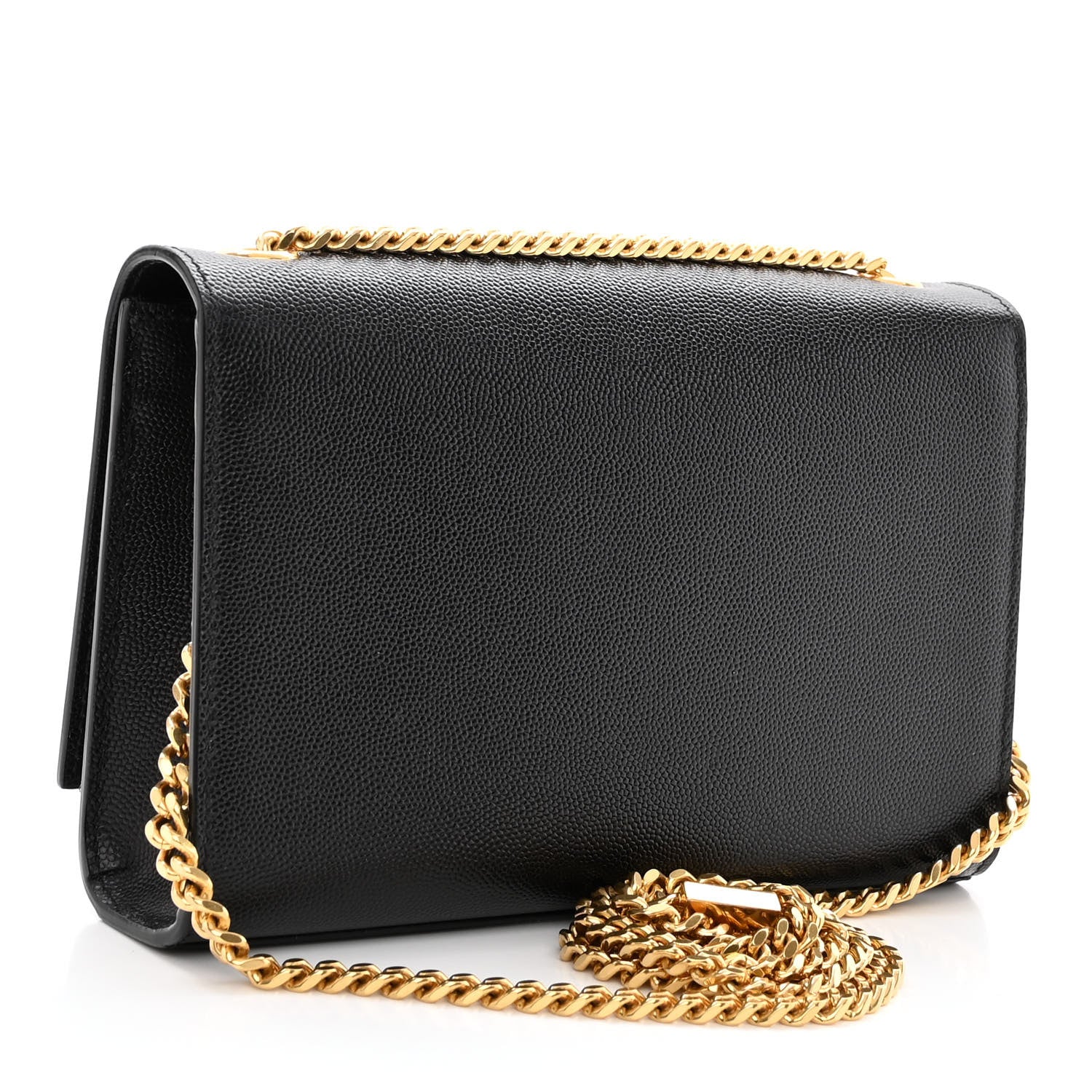 Saint Laurent Grain De Poudre Small Monogram Kate Satchel Black 3 of 13