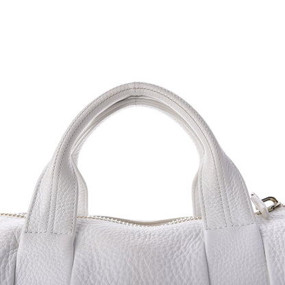 Alexander Wang Pebbled Lambskin Rocco White Gold Hardware 9 of 10
