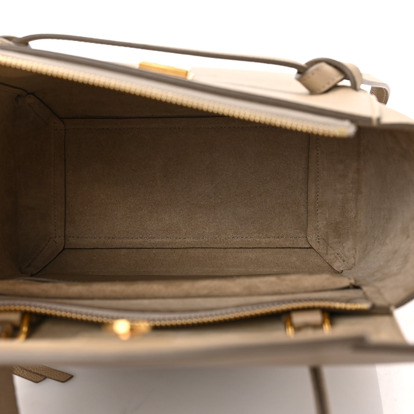 Grained Calfskin Micro Belt Bag Light Taupe
