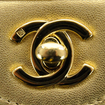 Chanel Lambskin East West Chocolate Bar Flap Gold 5 of 9
