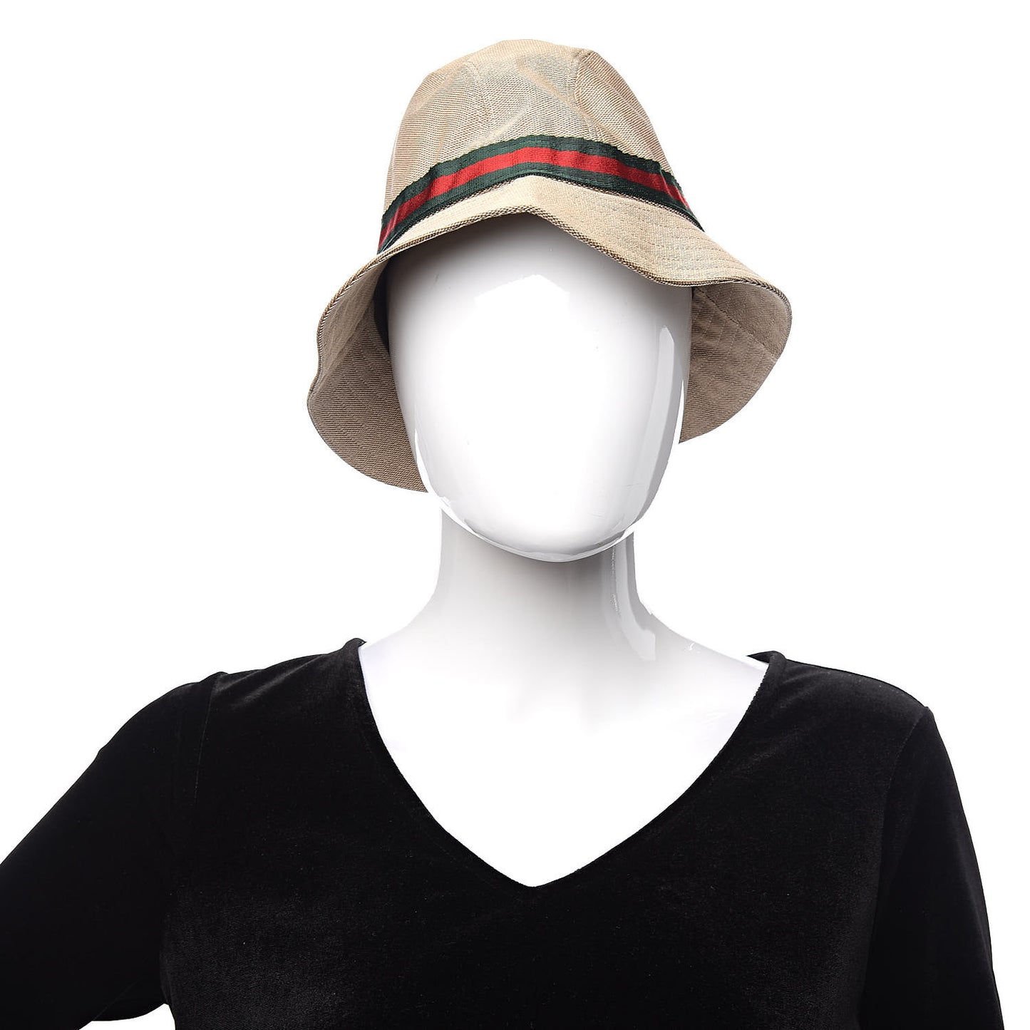 Nylon Web Bucket Hat S Beige