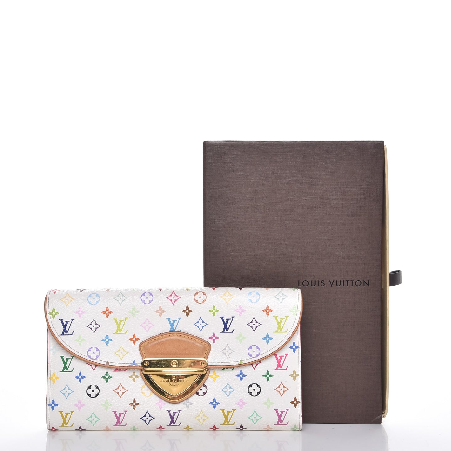 Monogram Multicolor Eugenie Wallet White Litchi
