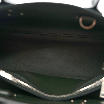 Saint Laurent Grained Calfskin Small Sac De Jour Dark Vert 5 of 13