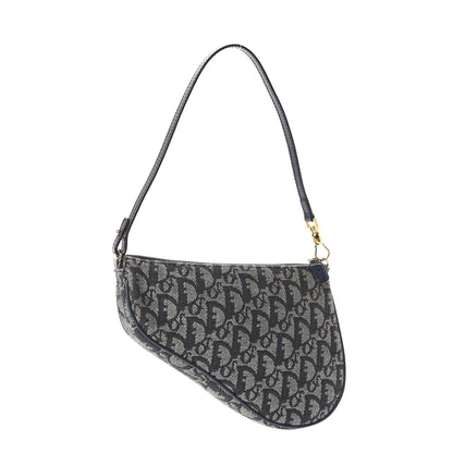 Christian Dior Monogram Mini Saddle Pochette Navy 3 of 12
