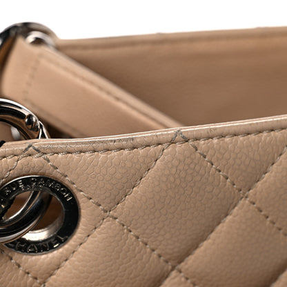 Chanel Caviar Quilted Grand Shopping Tote GST Beige Clair 27 of 32