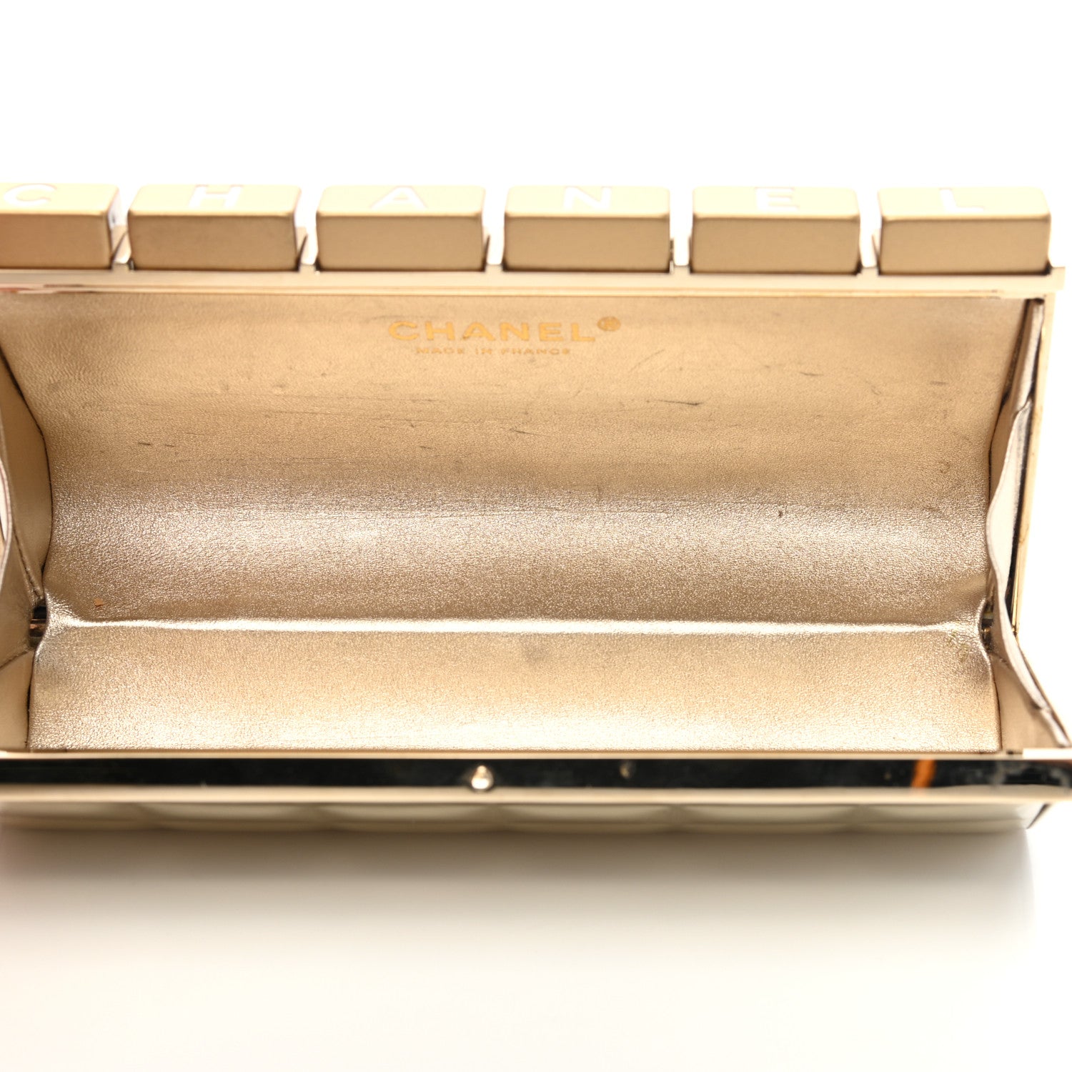 Chanel Metal Keyboard Clutch Dark Gold 5 of 13