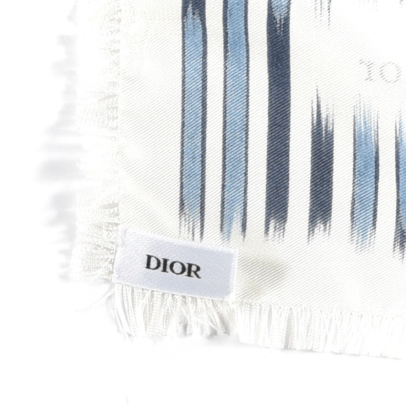 Silk Twill Dior Palms Square Scarf Blue