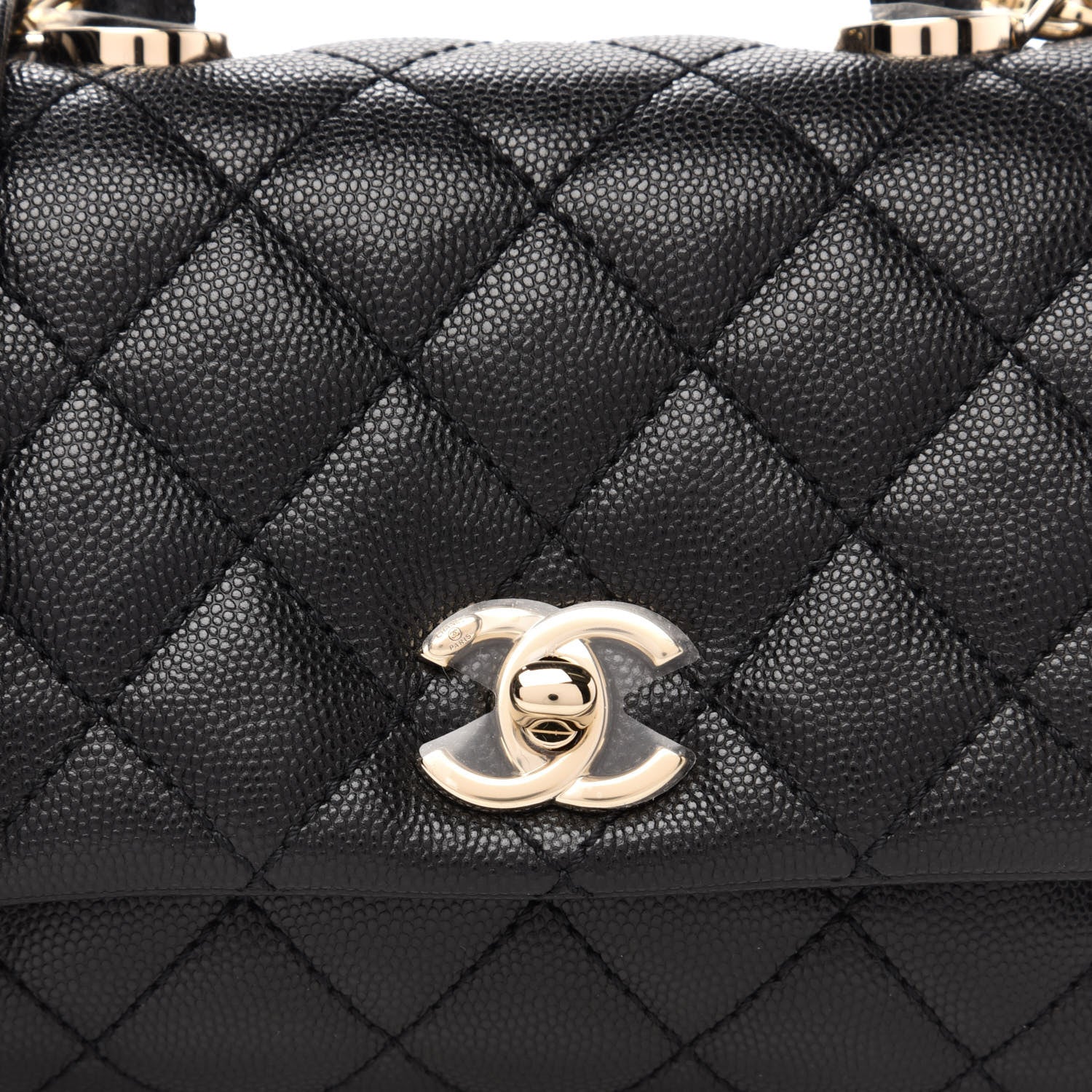 Chanel Caviar Quilted Extra Mini Coco Handle Flap Black 10 of 10