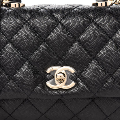 Chanel Caviar Quilted Extra Mini Coco Handle Flap Black 10 of 10