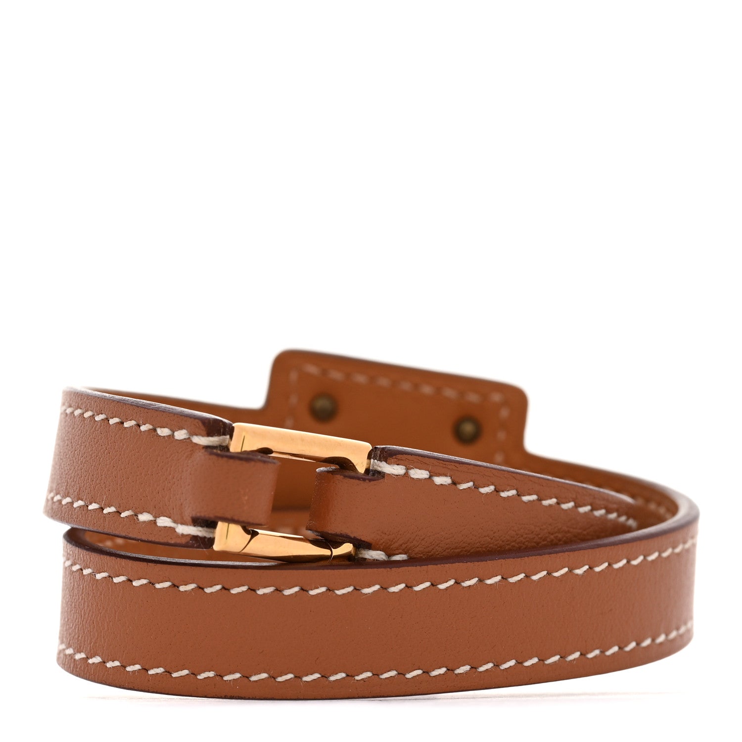 Hermes Swift O'Kelly Double Tour Bracelet T2 Gold 3 of 6