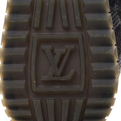 Louis Vuitton Calfskin Damier Run Away Sneakers 8 Graphite 8 of 9