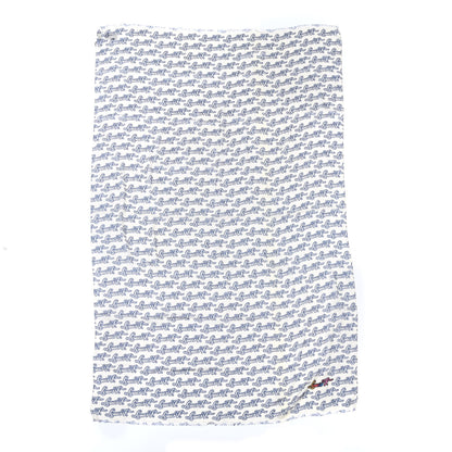 Louis Vuitton Cashmere Silk Logo Stole Blue 1 of 3