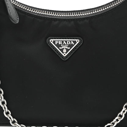 Prada Nylon Re-Edition 2005 Shoulder Bag Black 9 of 12