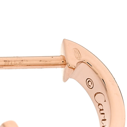 Cartier 18K Pink Gold Small LOVE Hoop Earrings 6 of 8