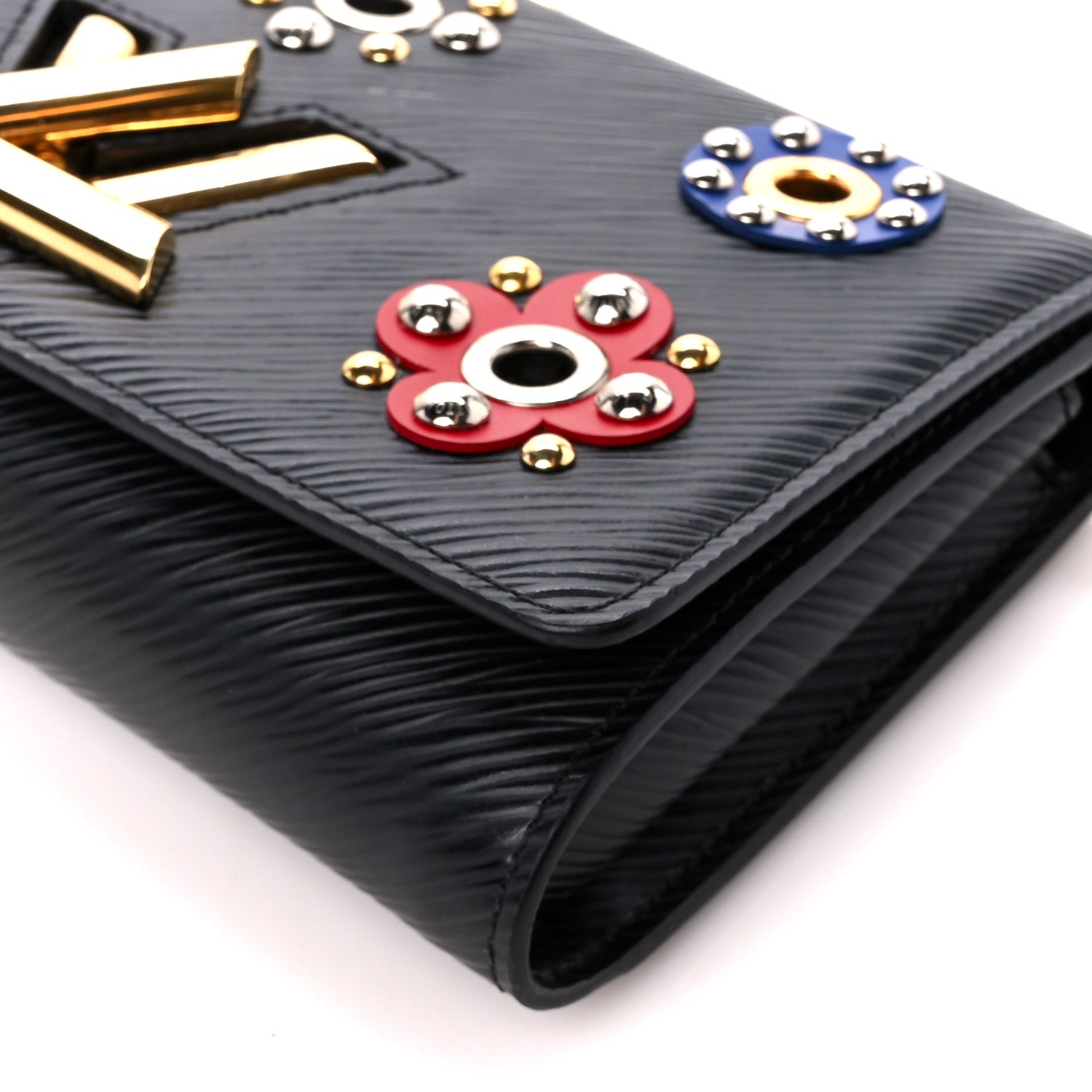 Louis Vuitton Epi Mechanical Flowers Twist Chain Wallet Black 10 of 10