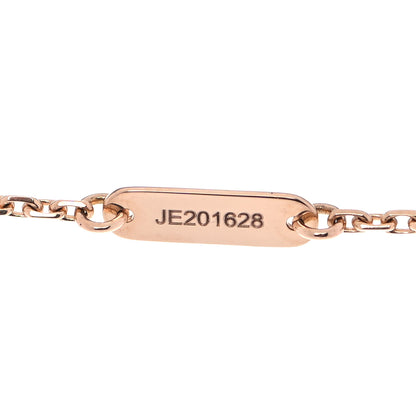Van Cleef & Arpels 18K Rose Gold Diamond Grey Mother of Pearl Vintage Alhambra Pendant Necklace 5 of 6