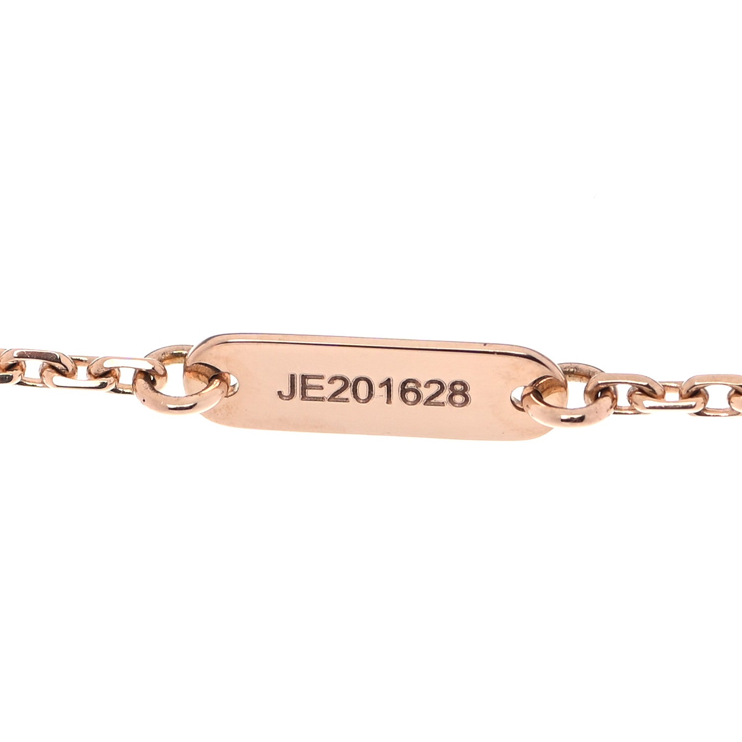 Van Cleef & Arpels 18K Rose Gold Diamond Grey Mother of Pearl Vintage Alhambra Pendant Necklace 5 of 6