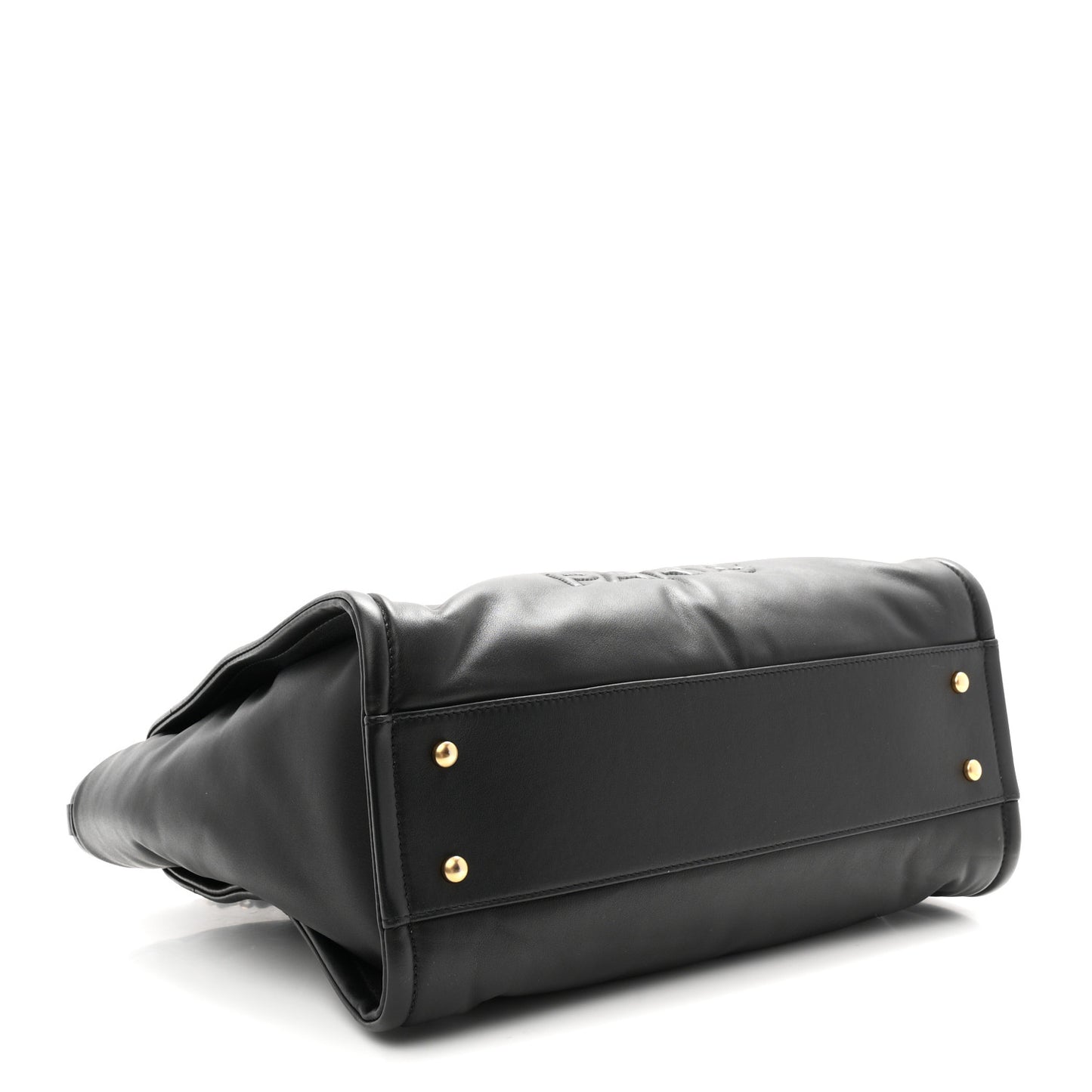 Calfskin Small Deauville Tote Black