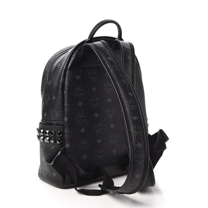 MCM Visetos Small Side Stud Stark Backpack Black 2 of 8