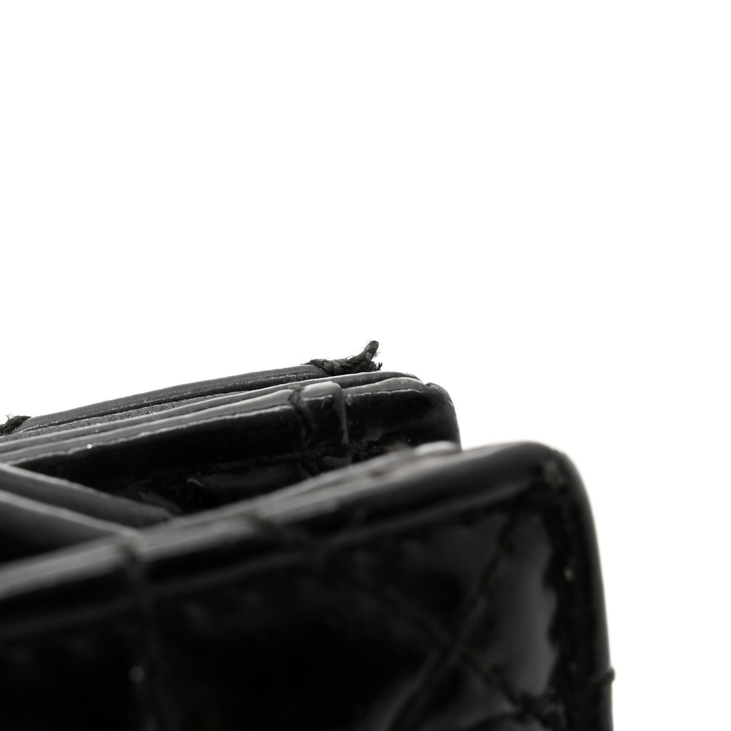 Patent Cannage Lady Dior Convertible Clutch Black