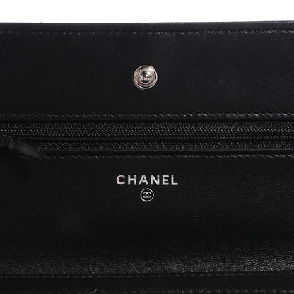 Chanel Lambskin Quilted Wallet on Chain WOC Black 6 of 9