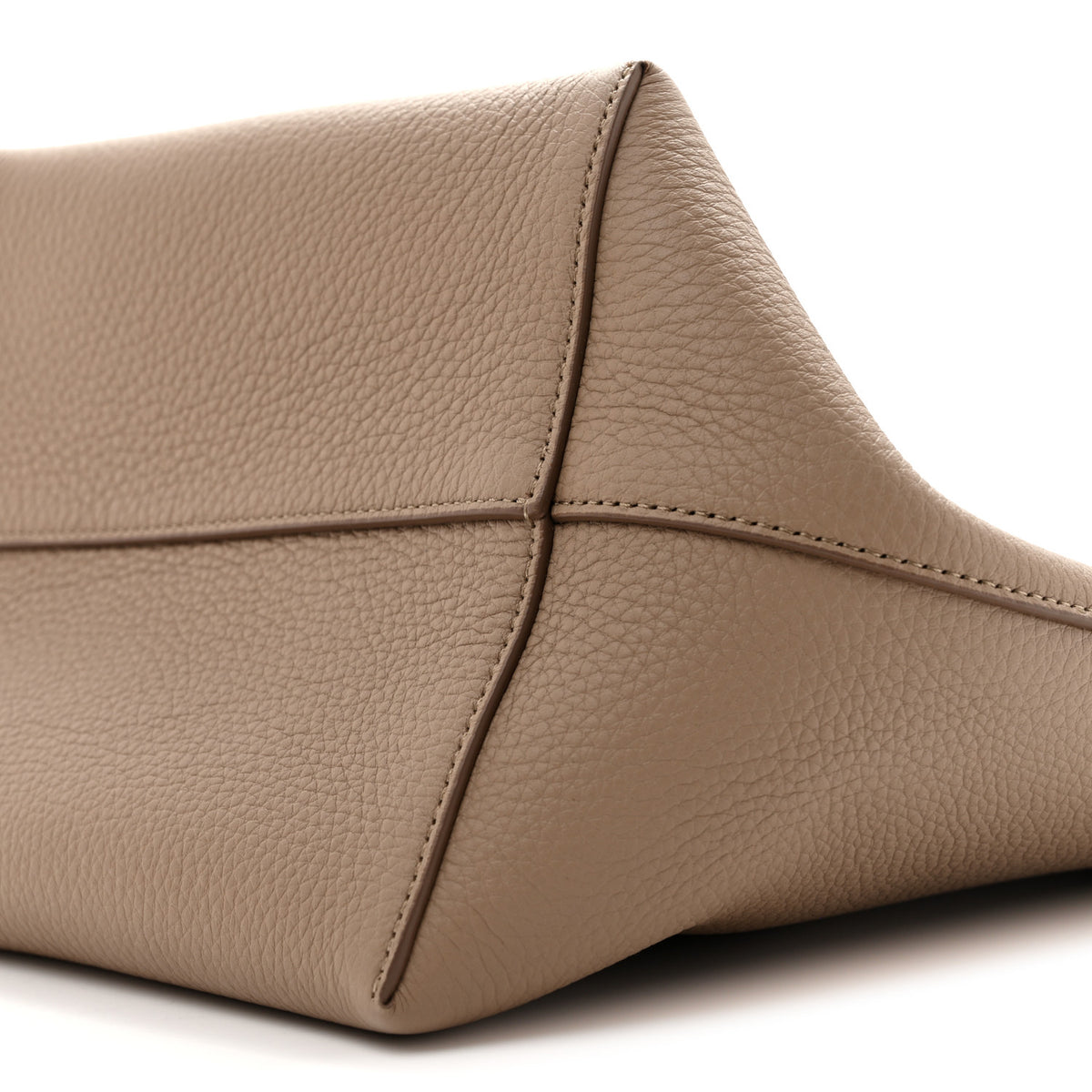 The Row Grained Calfskin Medium N/S Park Tote Dark Taupe 9 of 9