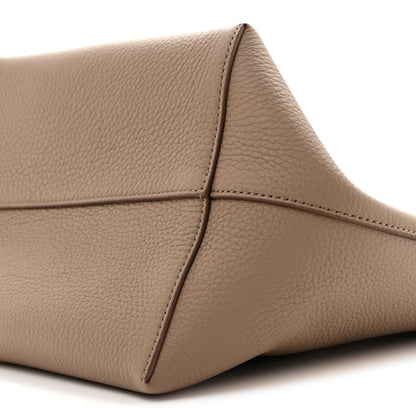The Row Grained Calfskin Medium N/S Park Tote Dark Taupe 9 of 9