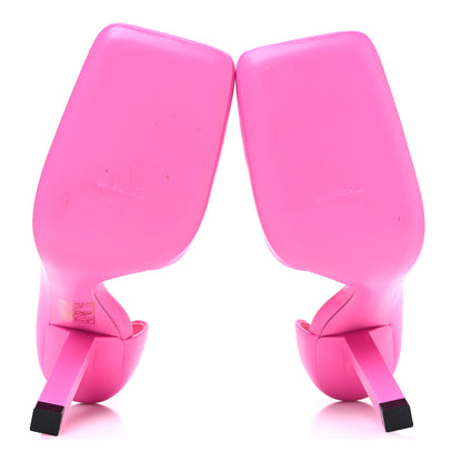 Balenciaga Shiny Soft Calfskin Void D'Orsay 110mm Pumps 37 Fluo Pink 7 of 10