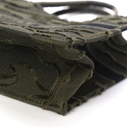 Christian Dior Canvas Embroidered Camouflage Book Tote Green 11 of 11