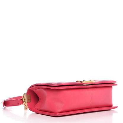 Chanel Lambskin Quilted Medium Boy Flap Fuchsia 4 of 8