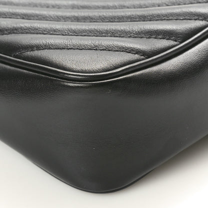 Saint Laurent Calfskin Matelasse Monogram Monochrome Lou Camera Bag Black 9 of 9